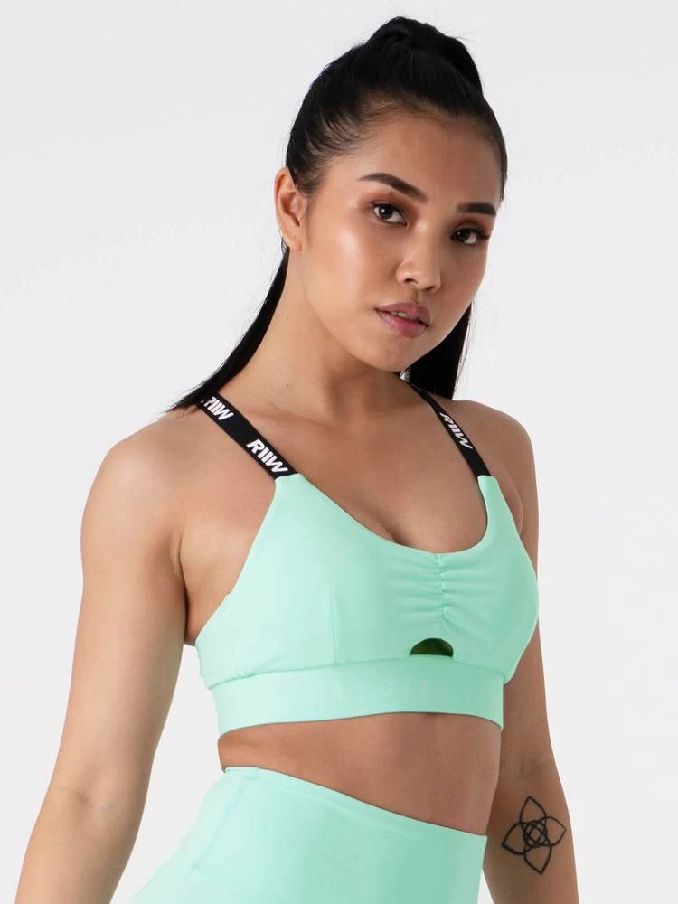 Ryderwear Pastels Scrunch Sports Bra - Mint 5 Ryderwear Pastels Scrunch Sports Bra - Mint - Image 5