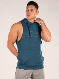 Ryderwear Royal Sleeveless Hoodie - Teal -Ryderwear S LESS HOODIE GREEN 0003 3 2000x d10876e5 c876 4831 bfb8 b68f4ecab786