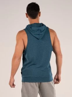 Ryderwear Royal Sleeveless Hoodie - Teal -Ryderwear S LESS HOODIE GREEN 0004 4 2000x bf1b92bd b835 45d8 8f2e be092ee9868c