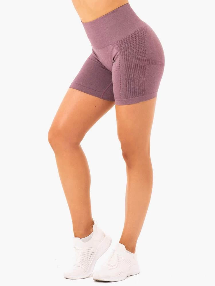 Ryderwear Seamless Staples Shorts - Purple Marl 1 Ryderwear Seamless Staples Shorts - Purple Marl