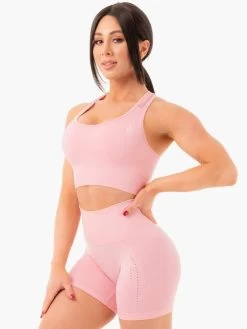 Ryderwear Seamless Staples Sports Bra - Baby Pink Marl -Ryderwear SPORTSBRA BABYPINKMARL 3 1000x1000 ad48543f 6111 4e75 9aec 0db5e8e27116