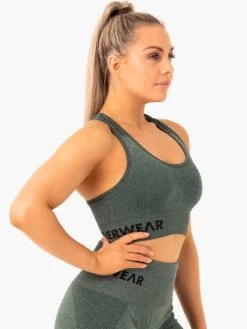Ryderwear Seamless Staples Sports Bra - Forest Green Marl -Ryderwear SPORTSBRA FORESTGREENMARL 5 1000x1000 46a31da8 0598 49dd 89b7 02f6807a5f50