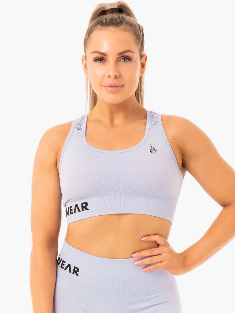 Ryderwear Seamless Staples Sports Bra - Lilac Marl 1 Ryderwear Seamless Staples Sports Bra - Lilac Marl
