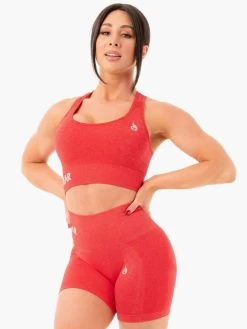 Ryderwear Seamless Staples Sports Bra - Red Marl -Ryderwear SPORTSBRA REDMARL 2 1000x1000 eef9d485 de13 46e2 9430 f28d6385208b