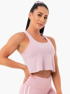 Ryderwear Collide Tied Up Cropped Tank - Dusty Pink -Ryderwear TIED UP CROPPED TANK DUSTY PINK 4 1000x1000 e1924d0b bfa8 43b0 a10d a37ab35c5ad5