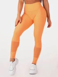 Ryderwear Mesh High Waisted Leggings - Orange -Ryderwear TIGHTS ORANGE 0000 0 1000x1000 1e50c086 27a0 4246 b30b 94742f3954ac