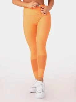 Ryderwear Mesh High Waisted Leggings - Orange -Ryderwear TIGHTS ORANGE 0002 2 1000x1000 a2646ab8 40e2 47db b0ff 2946f0713469