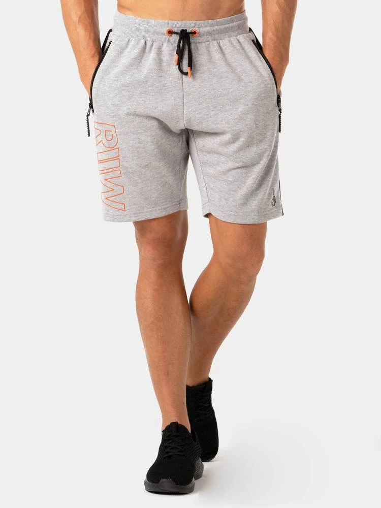 Ryderwear Highway Track Shorts - Grey Marl 1 Ryderwear Highway Track Shorts - Grey Marl