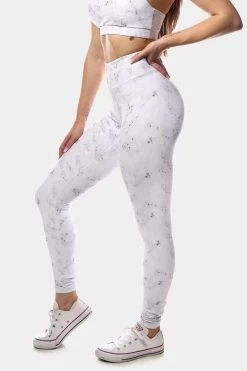 Jed North Allure Leggings - Marble 9 Jed North Allure Leggings - Marble -Ryderwear WOMBTM027 White Marble Leggings Side 600x e00a40ba 31ab 49b3 87df 89ce0b37744a