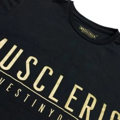 MuscleRich Victory V3 Tee - Black/Gold -Ryderwear broadway scoop tee detail 2 1024x1024 72605960 2e77 409c b4fc 06c81a2fe76f