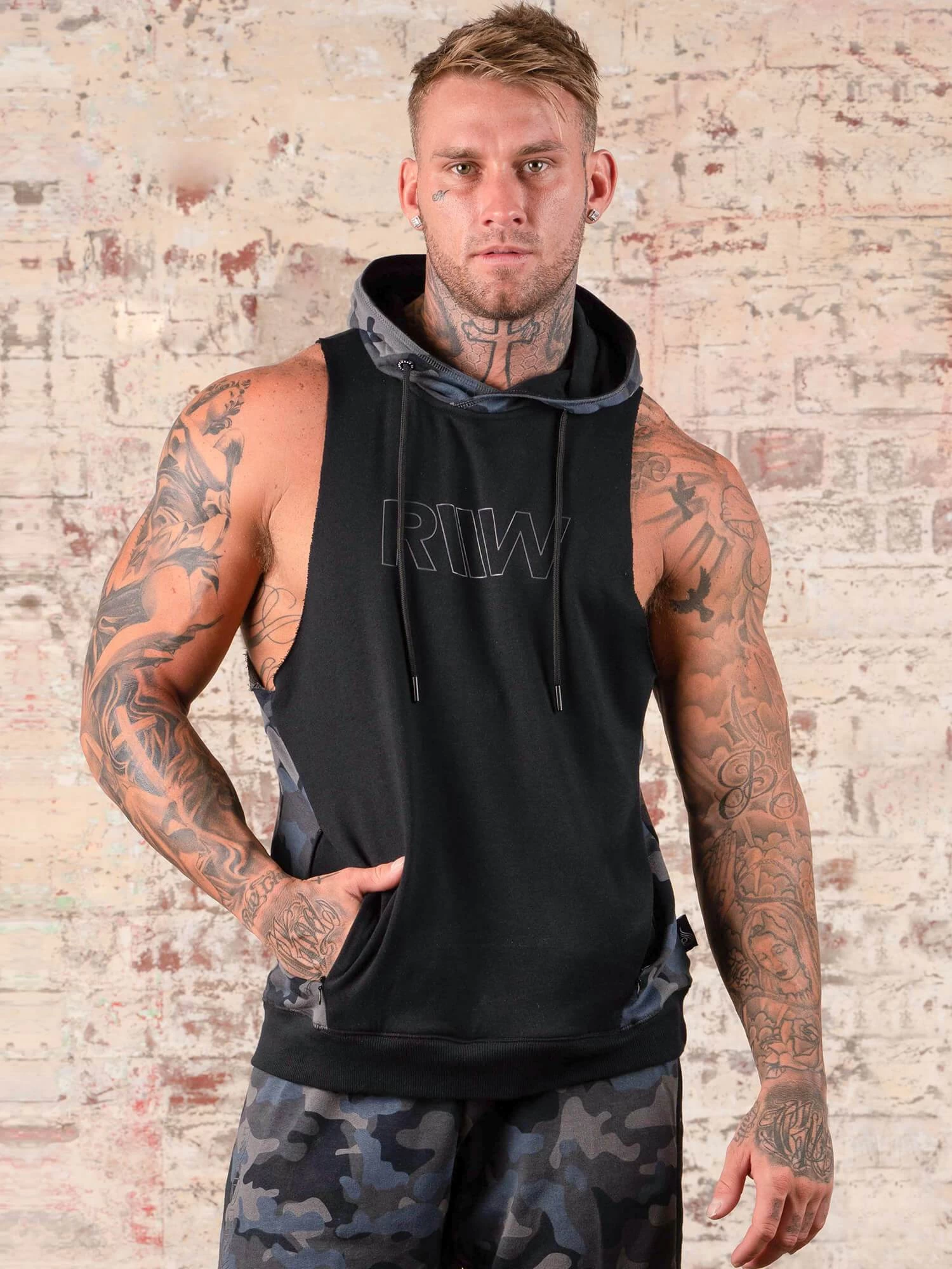 Ryderwear Camo Sleeveless Hoodie 1 Ryderwear Camo Sleeveless Hoodie