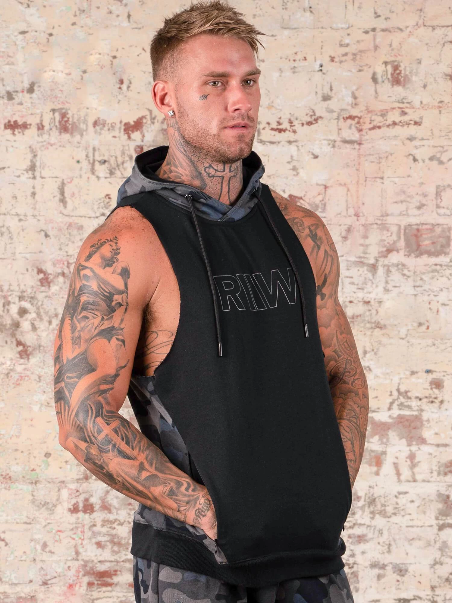 Ryderwear Camo Sleeveless Hoodie 3 Ryderwear Camo Sleeveless Hoodie - Image 3